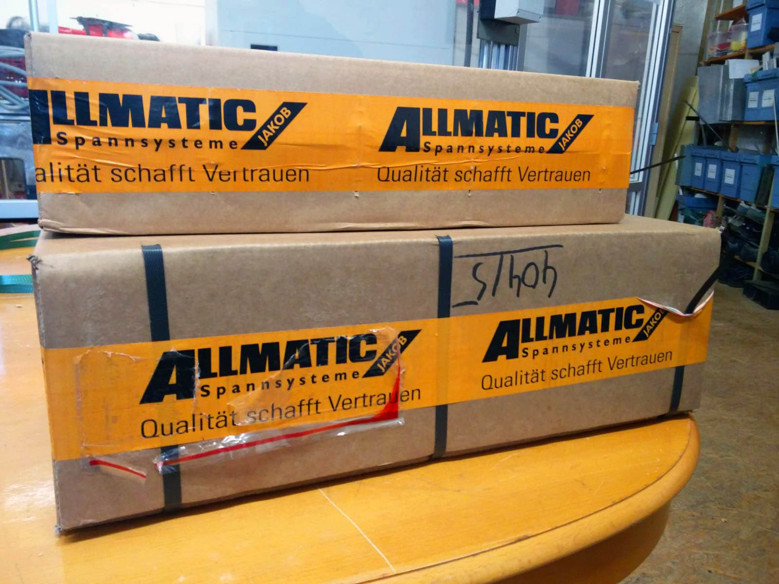 Gut verpackt und 30kg schwer